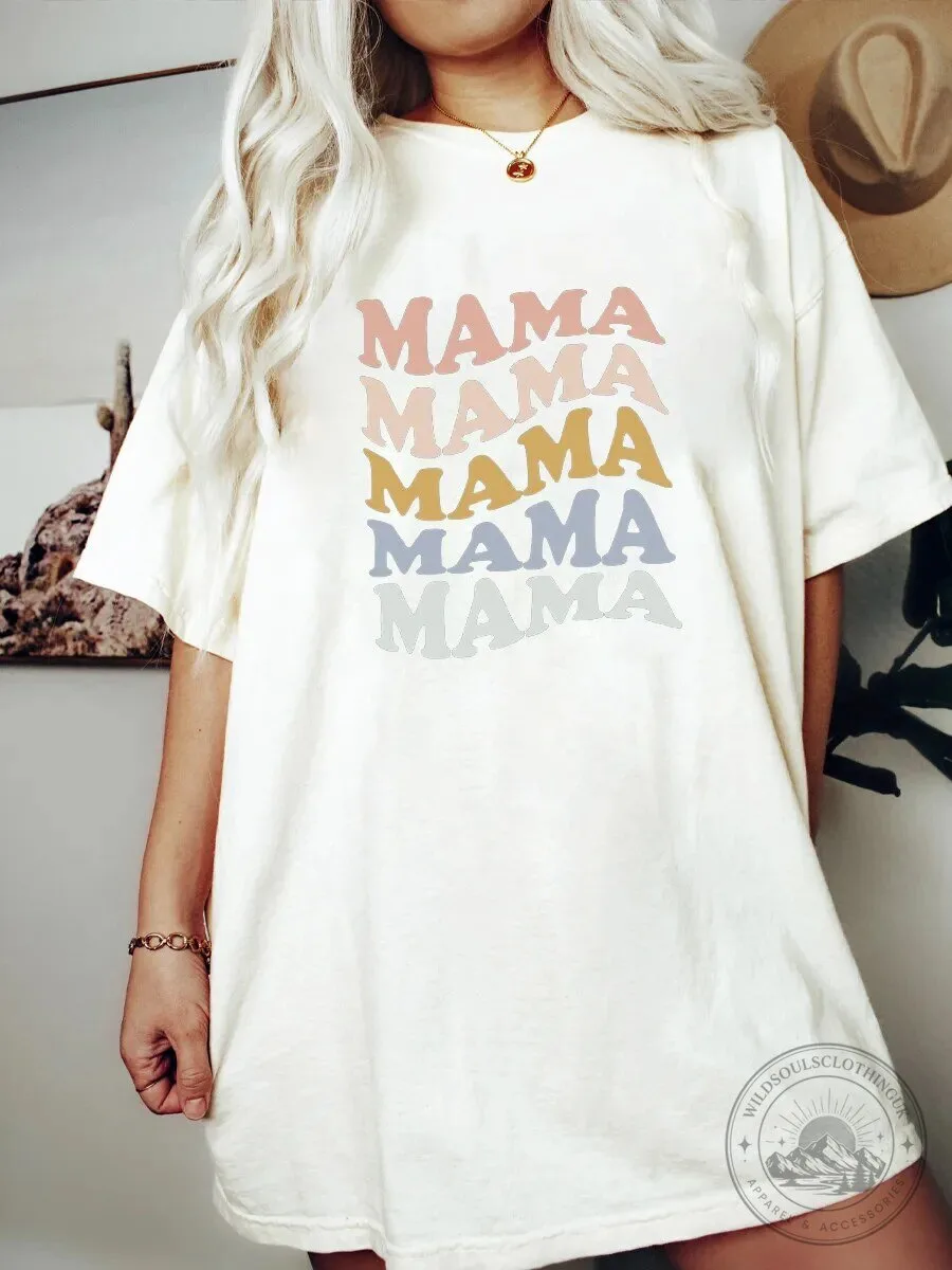 Mama Life Retro Style Mother's Day Gift T-Shirt 2 Mama Life Retro Style Mother's Day Gift T-Shirt