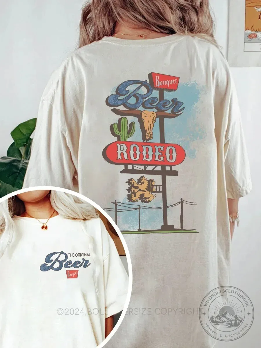Coors Banquet Beer Rodeo Western Graphic T-Shirt