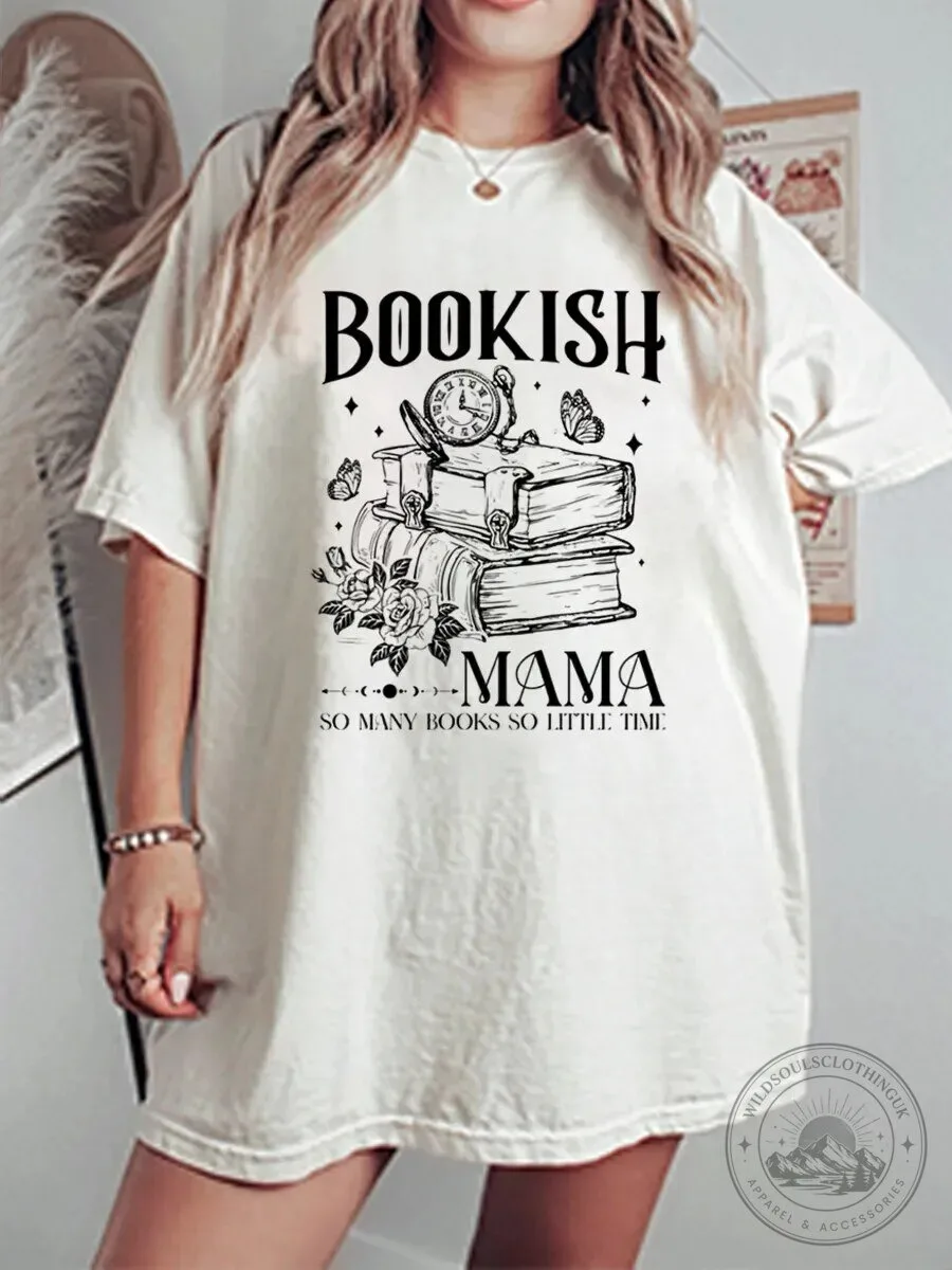 Bookish Mama So Many Books So Little Time Vintage Graphic T-Shirt 2 Bookish Mama So Many Books So Little Time Vintage Graphic T-Shirt