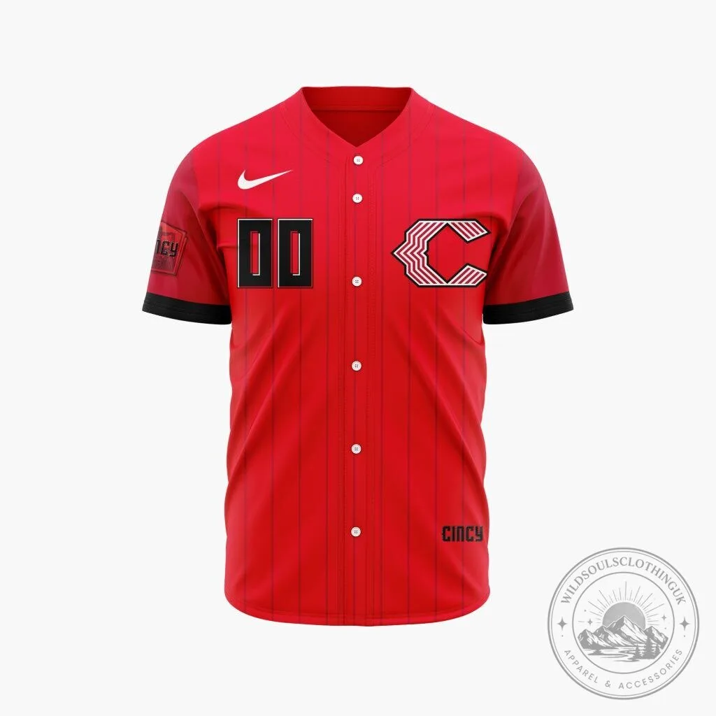 Cincinnati Reds Personalized Red City Connect Baseball Jersey