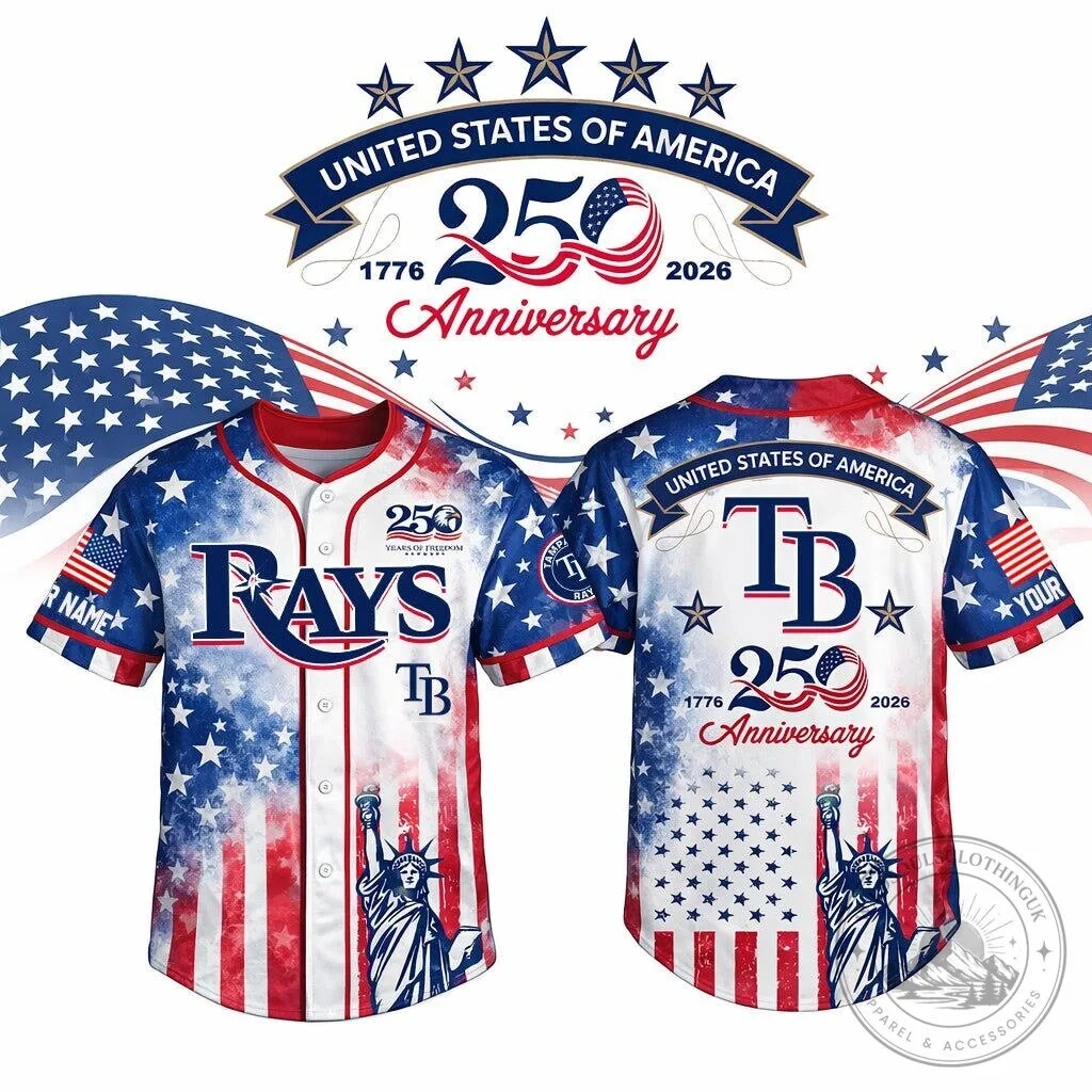 Tampa Bay Rays 250th Anniversary United States of America Baseball Jersey