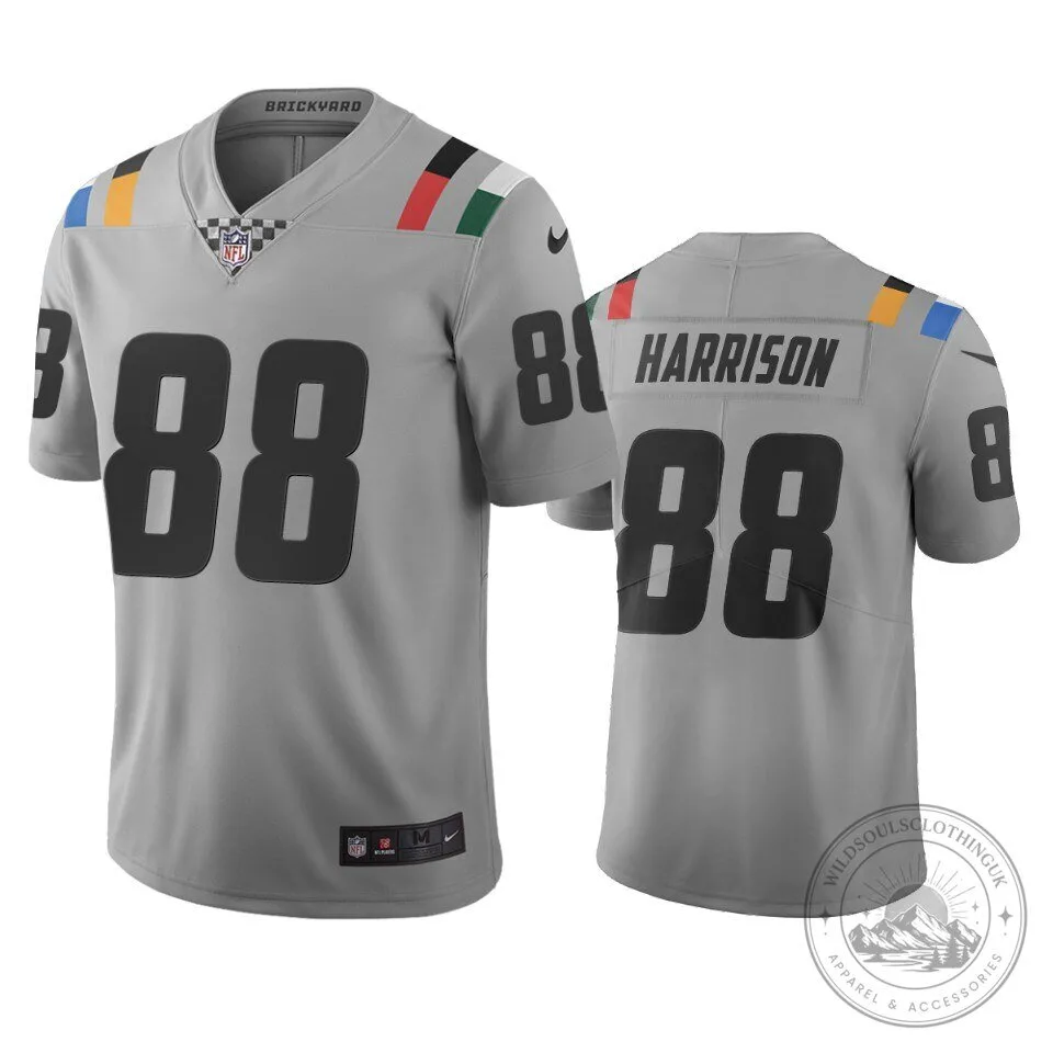 Marvin Harrison Number 88 Indianapolis Colts Gray Football Jersey