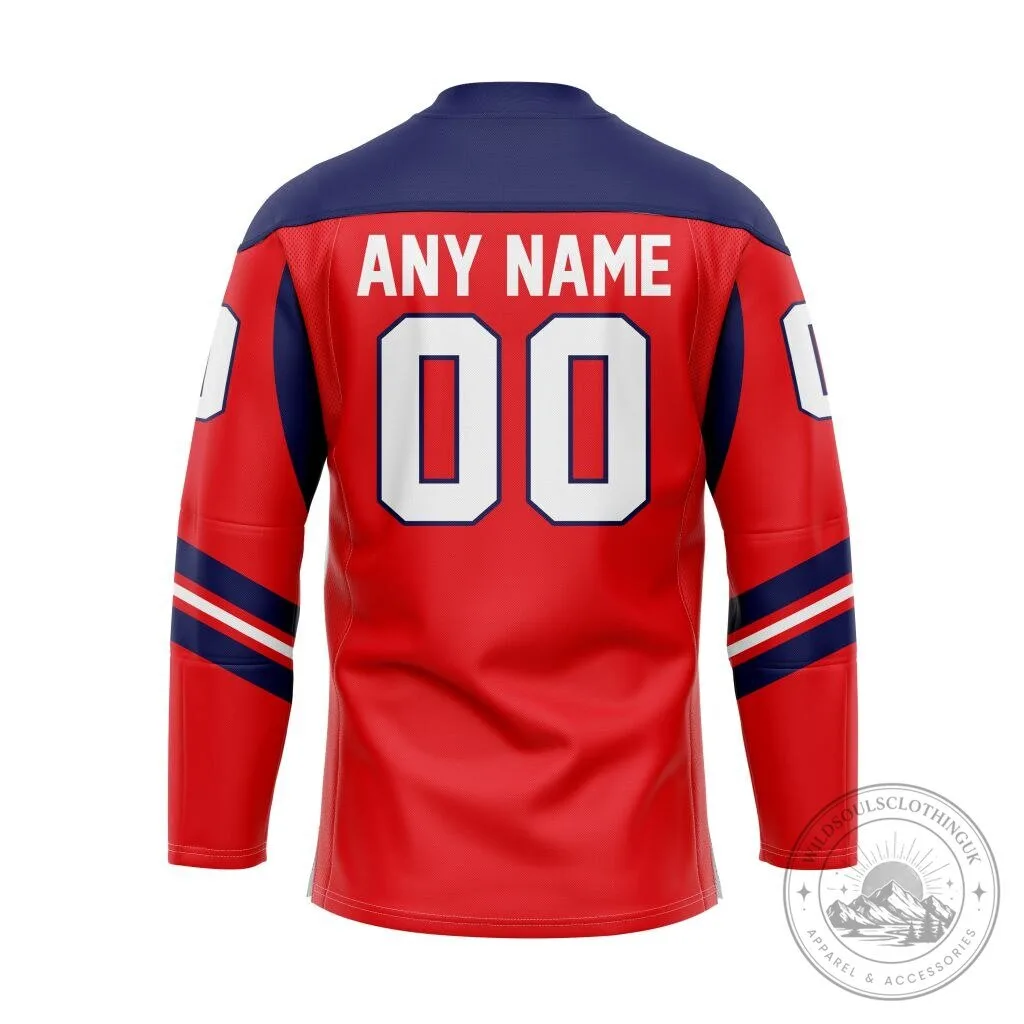 Hartford Wolf Pack Go Pack Go Red Lace Hockey Jersey 5 Hartford Wolf Pack Go Pack Go Red Lace Hockey Jersey
