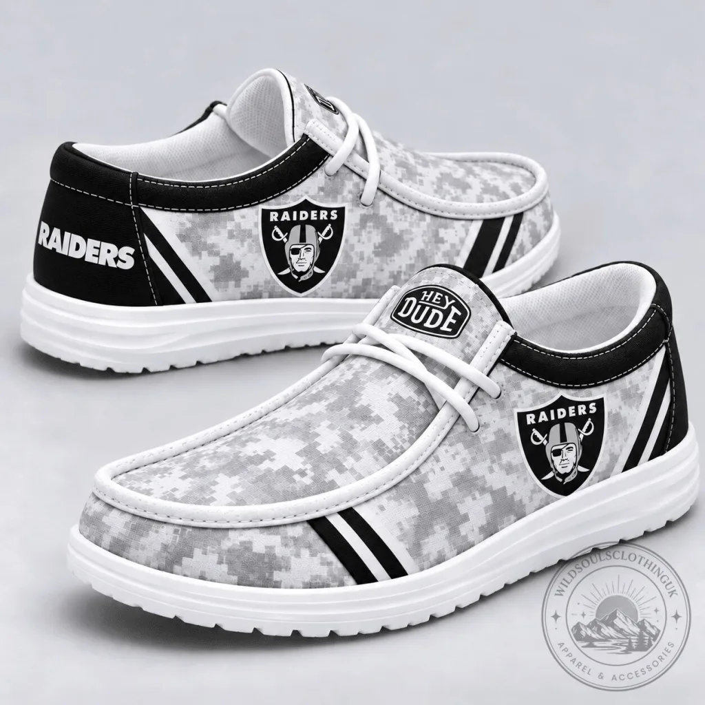 Las Vegas Raiders NFL Digital Camouflage Loafer Shoes for Men Las Vegas Raiders NFL Digital Camouflage Loafer Shoes for Men