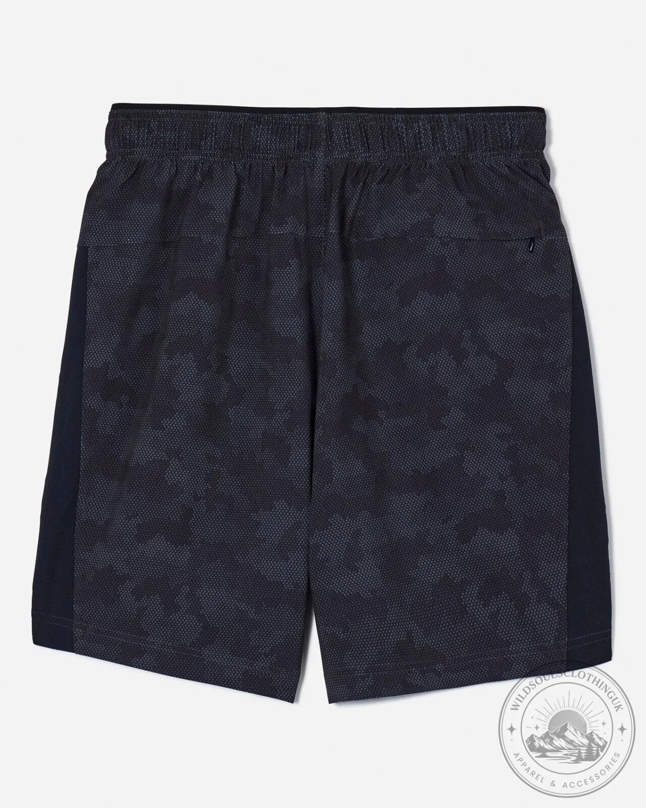 Men's Black Camouflage Performance Athletic Shorts with Goat Logo 5 Men