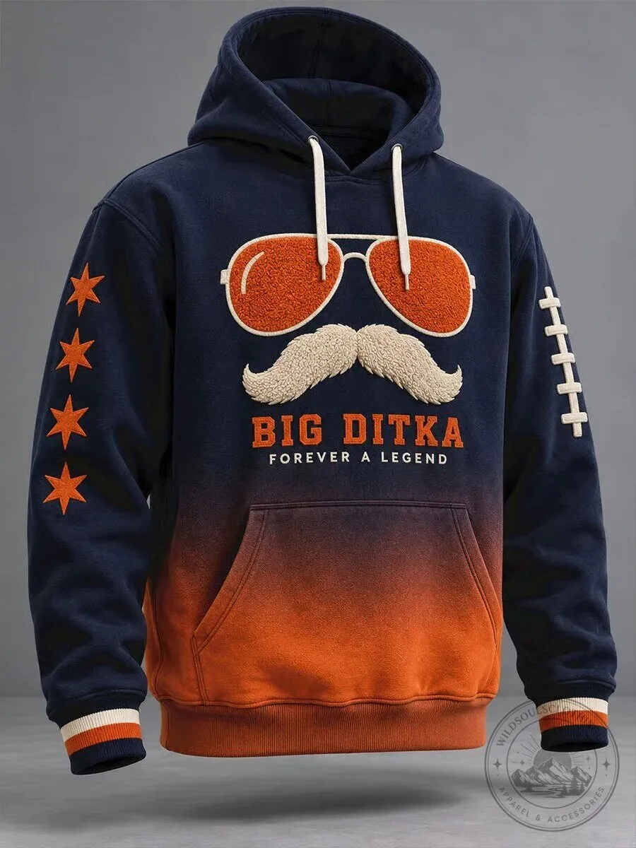 Big Ditka Forever a Legend Chicago Football Fan Hoodie