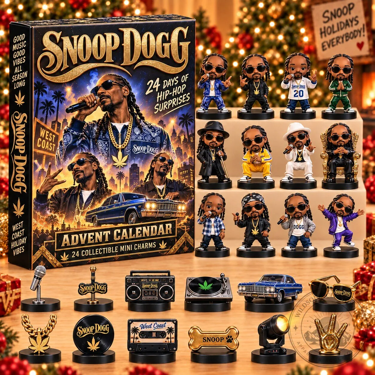 Snoop Dogg 24 Day Hip-Hop Surprises Advent Calendar with Mini Charms 2D 3 Snoop Dogg 24 Day Hip-Hop Surprises Advent Calendar with Mini Charms