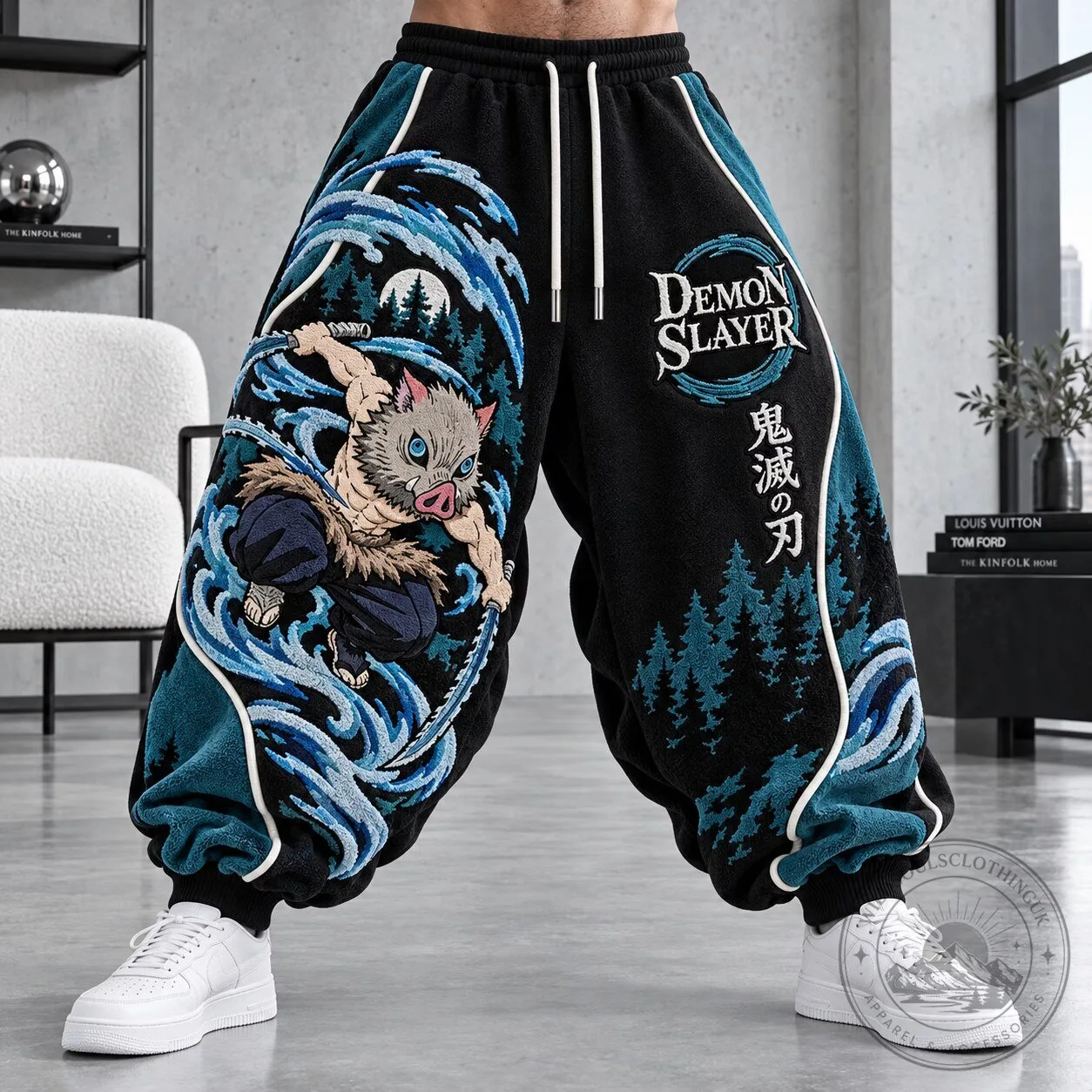 Demon Slayer Inosuke Hashibira Anime Graphic Jogger Sweatpants