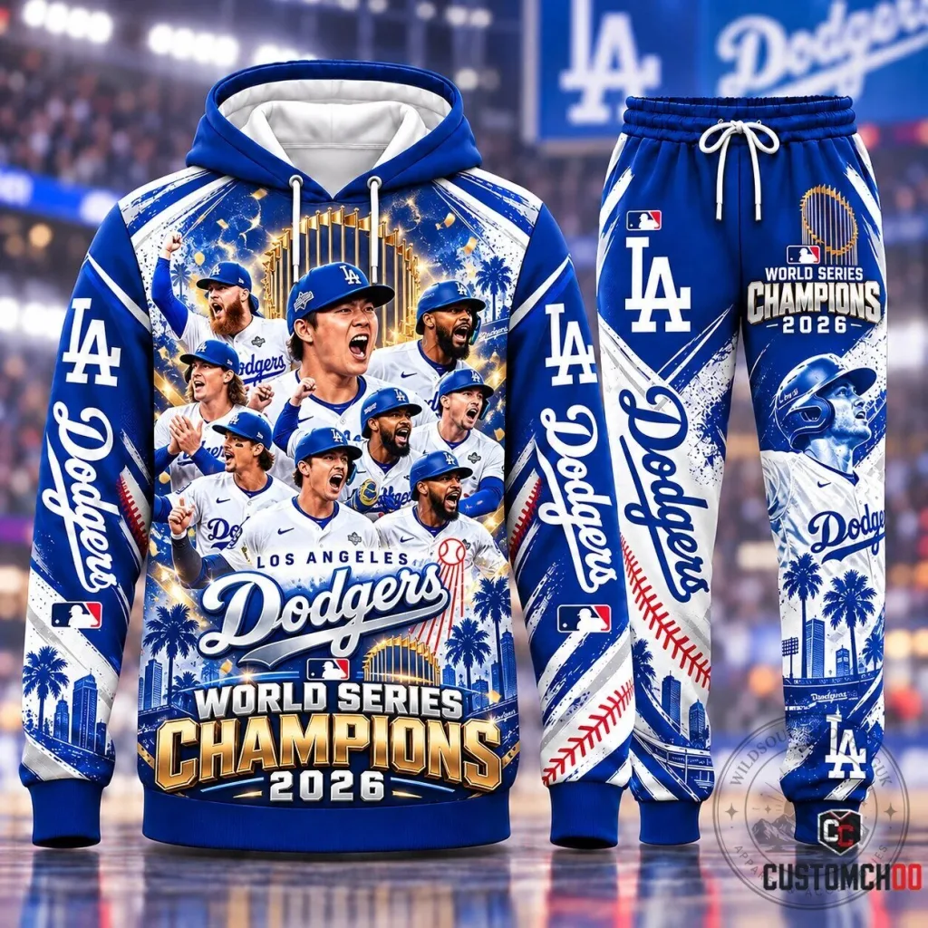 Los Angeles Dodgers World Series Champions 2026 Baseball Hoodie Los Angeles Dodgers World Series Champions 2026 Baseball Hoodie