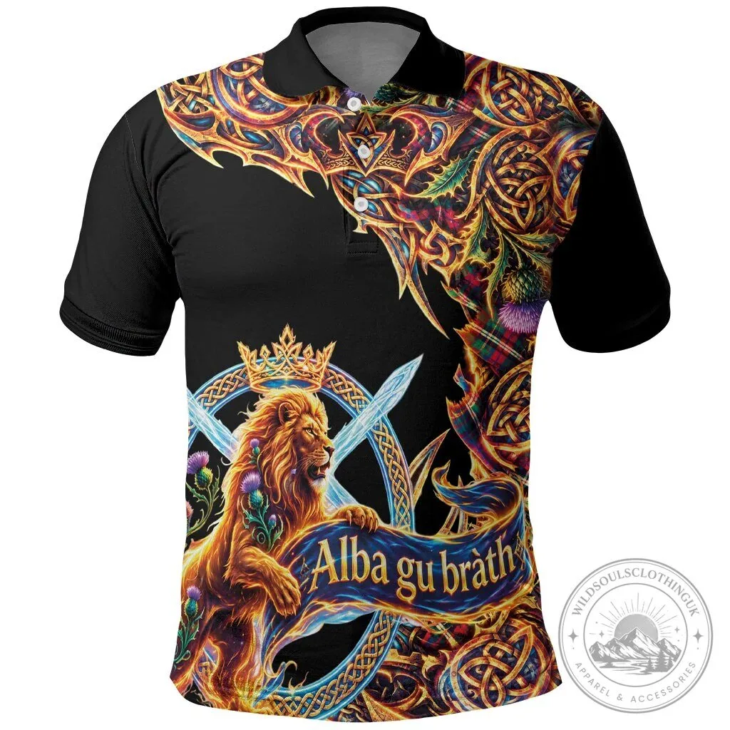 Scottish Royal Lion Rampant Alba Gu Brath Polo Shirt