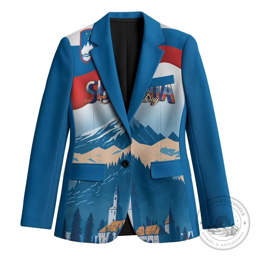Slovenia Independence Day Lake Bled Julian Alps Landscape Blazer Jacket 10 Slovenia Independence Day Lake Bled Julian Alps Landscape Blazer Jacket