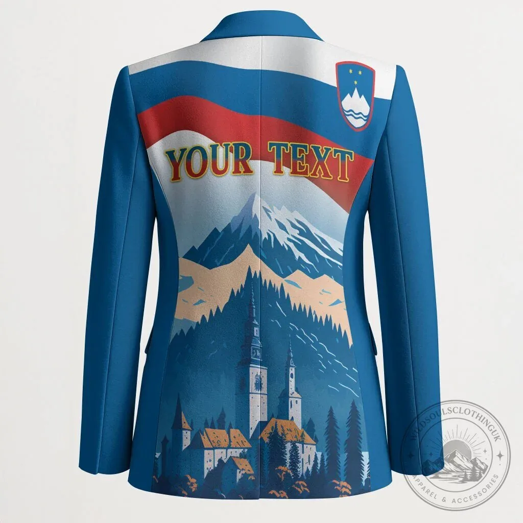 Slovenia Independence Day Lake Bled Julian Alps Landscape Blazer Jacket 11 Slovenia Independence Day Lake Bled Julian Alps Landscape Blazer Jacket