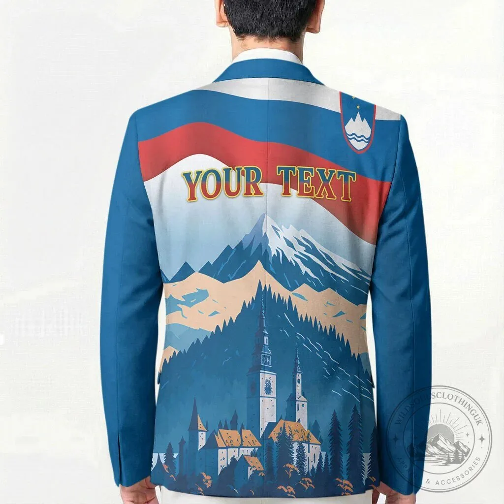 Slovenia Independence Day Lake Bled Julian Alps Landscape Blazer Jacket 13 Slovenia Independence Day Lake Bled Julian Alps Landscape Blazer Jacket