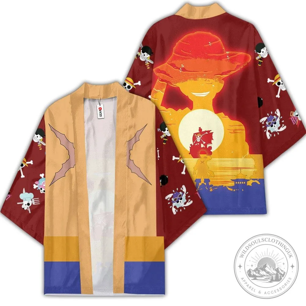 One Piece Monkey D. Luffy Straw Hat Pirates Kimono Jacket