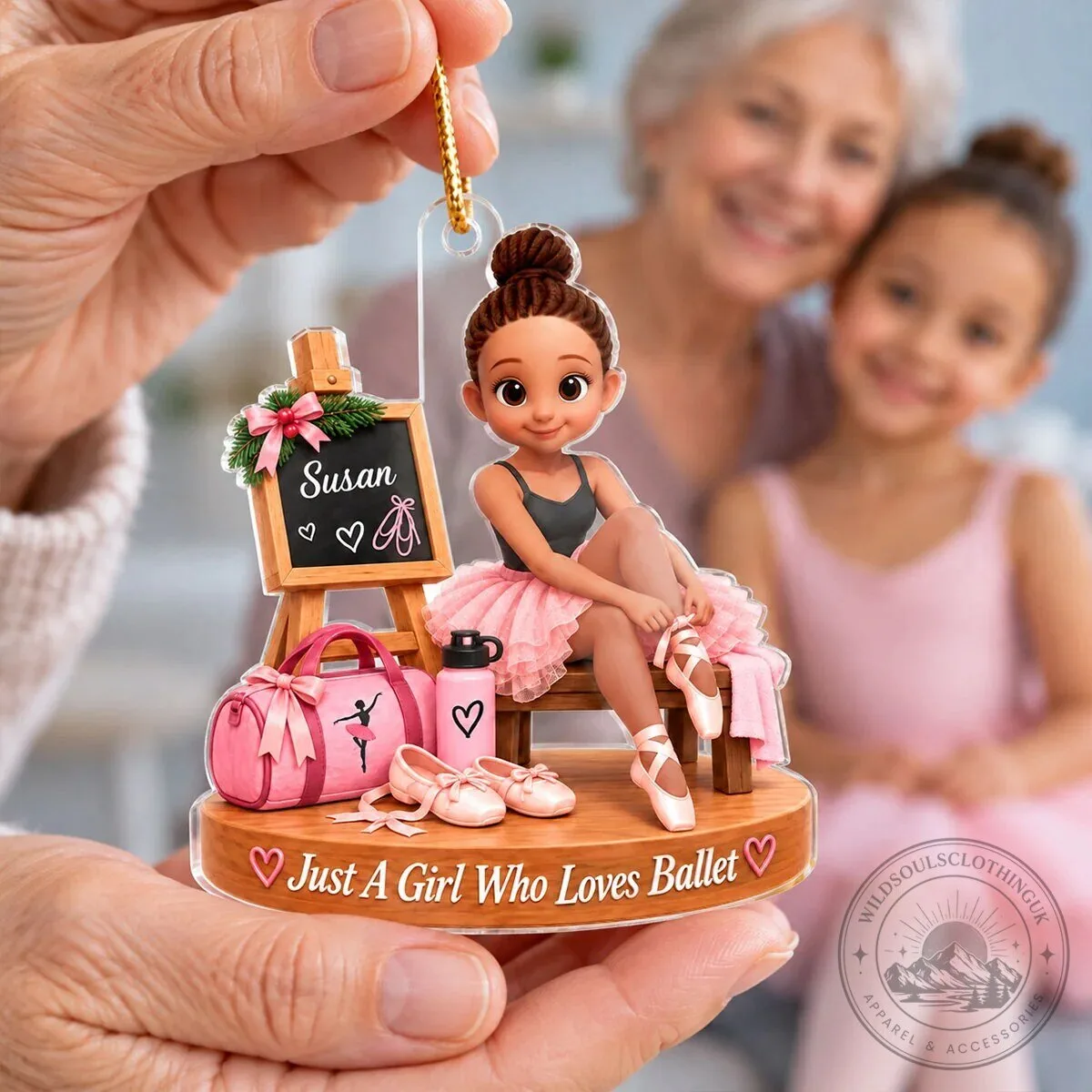 Personalized Ballerina Girl Ballet Dancer Christmas Tree Ornament 15 Personalized Ballerina Girl Ballet Dancer Christmas Tree Ornament