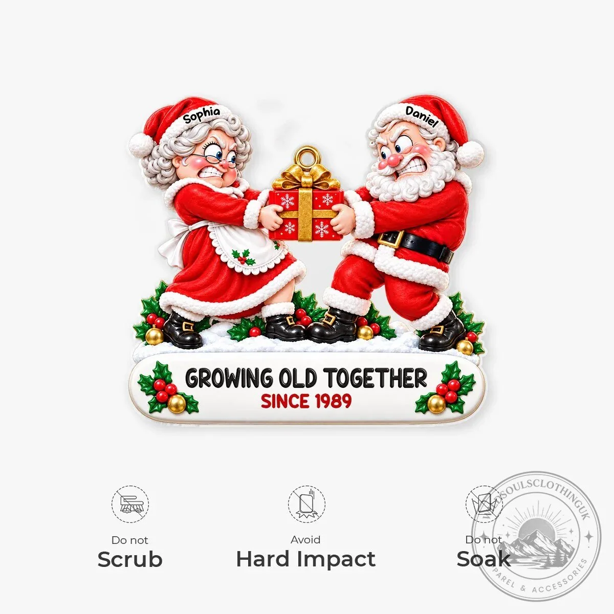 Personalized Christmas Couple Ornament Growing Old Together Since 1989 14 Personalized Christmas Couple Ornament Growing Old Together Since 1989