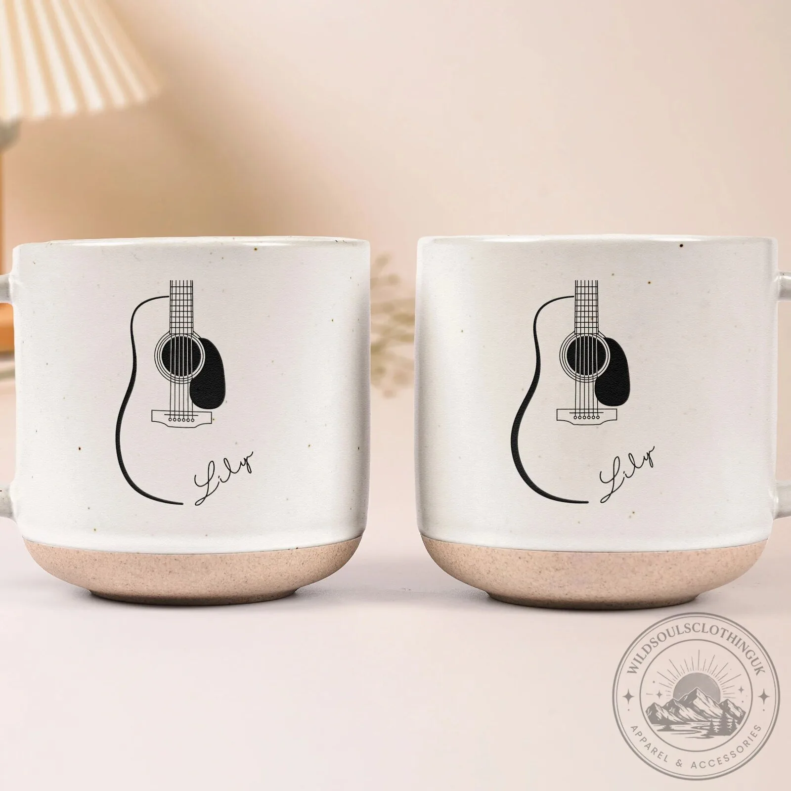 Personalized Acoustic Guitar Line Art Coffee Mug for Musician Gift Idea 11 Personalized Acoustic Guitar Line Art Coffee Mug for Musician Gift Idea