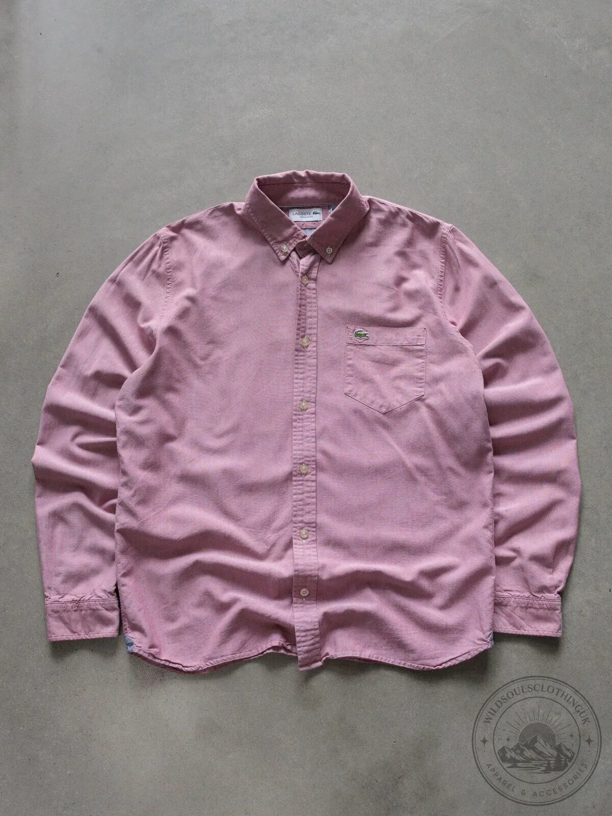 Lacoste Pink Button Down Long Sleeve Shirt for Men 6 Lacoste Pink Button Down Long Sleeve Shirt for Men
