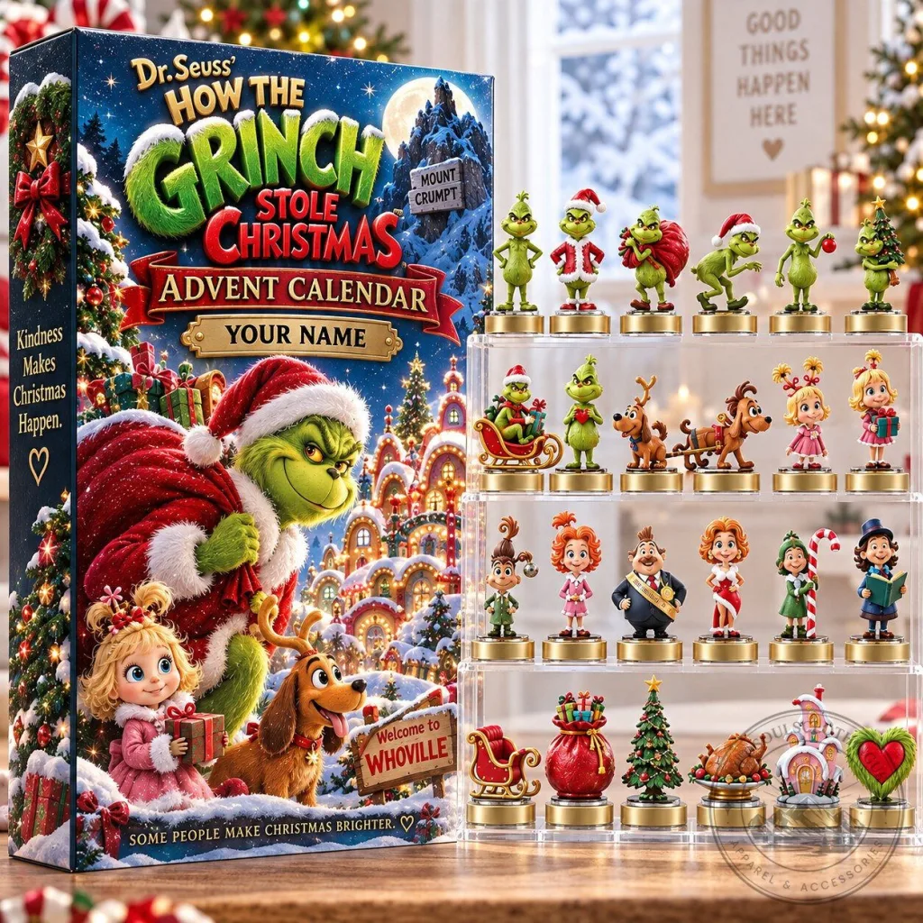 Dr. Seuss How The Grinch Stole Christmas Advent Calendar with Figurines 2D Dr. Seuss How The Grinch Stole Christmas Advent Calendar with Figurines 2D