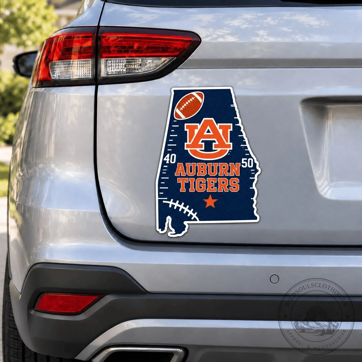 Auburn Tigers Alabama State Football Team Car Magnet