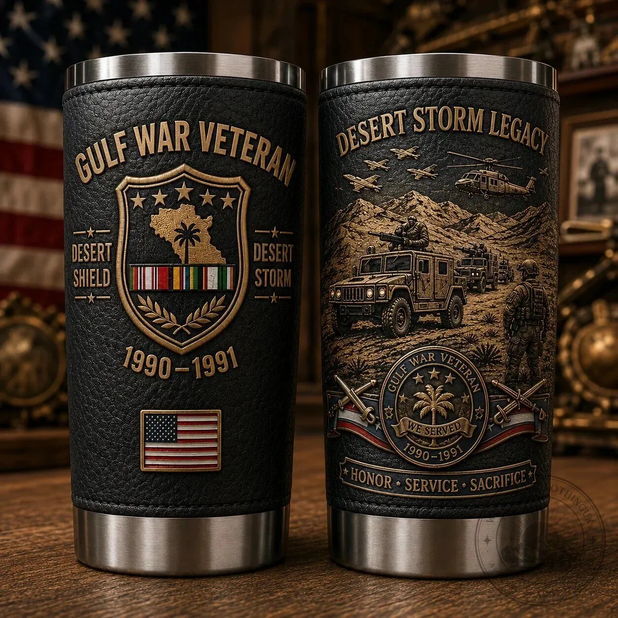 Gulf War Veteran Desert Storm Legacy Stainless Steel Tumbler 1 Gulf War Veteran Desert Storm Legacy Stainless Steel Tumbler