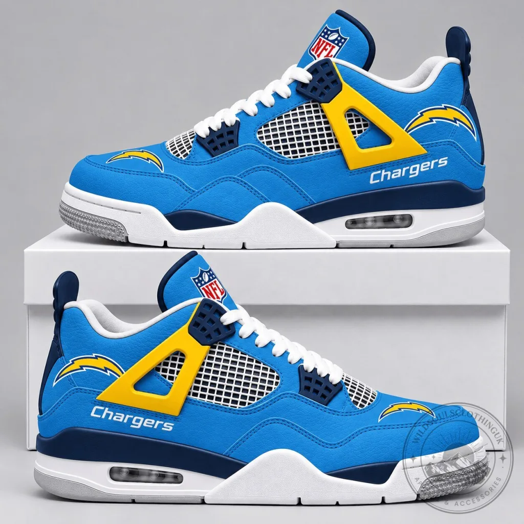 Los Angeles Chargers NFL Team Logo Premium Athletic Shoes Los Angeles Chargers NFL Team Logo Premium Athletic Shoes