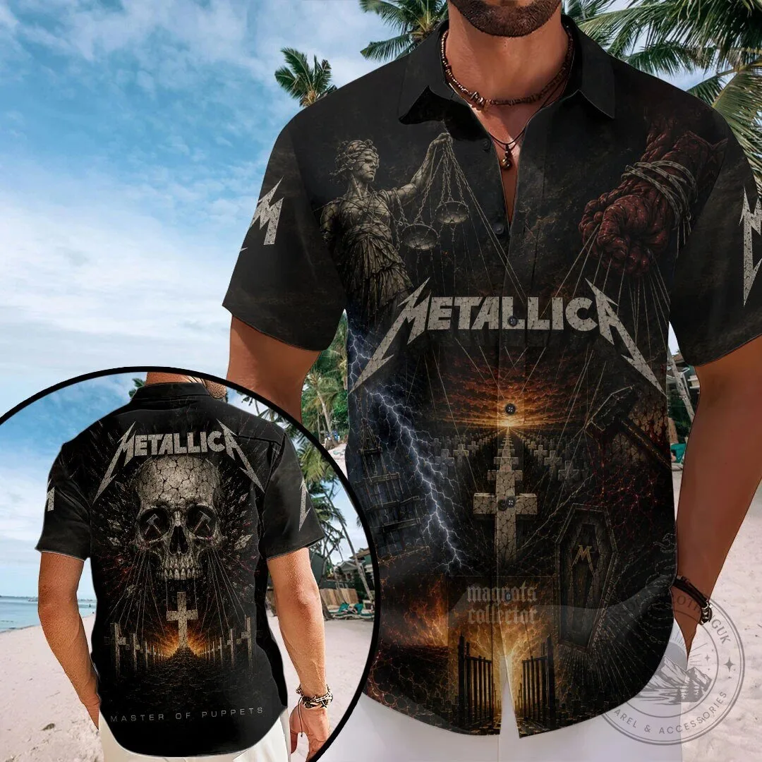 Metallica Master of Puppets Heavy Metal Band Music Hawaiian Shirt 5 Metallica Master of Puppets Heavy Metal Band Music Hawaiian Shirt
