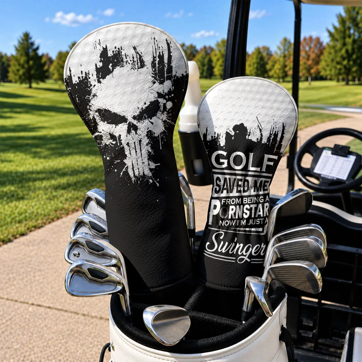 Golf Saved Me From Being A Pornstar Now I'm Just A Swinger Skull Golf Club Headcover 9 Golf Saved Me From Being A Pornstar Now I