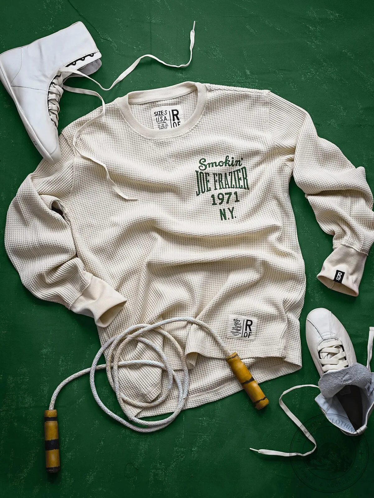 Joe Frazier Smokin' Joe 1971 New York City Boxing Legend Long-Sleeve Thermal Shirt