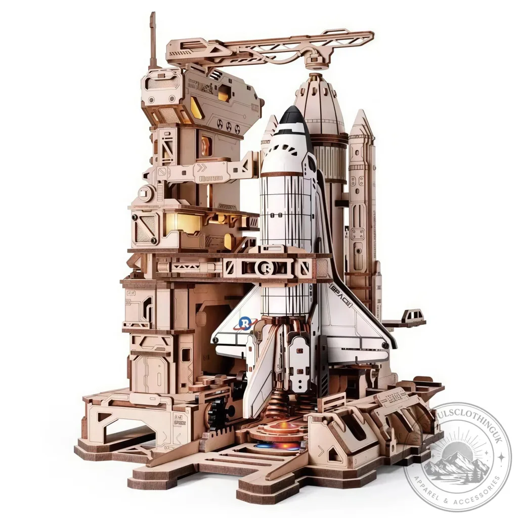 Space Shuttle Discovery Launch Pad 3D Wooden Puzzle Model Kit Space Shuttle Discovery Launch Pad 3D Wooden Puzzle Model Kit