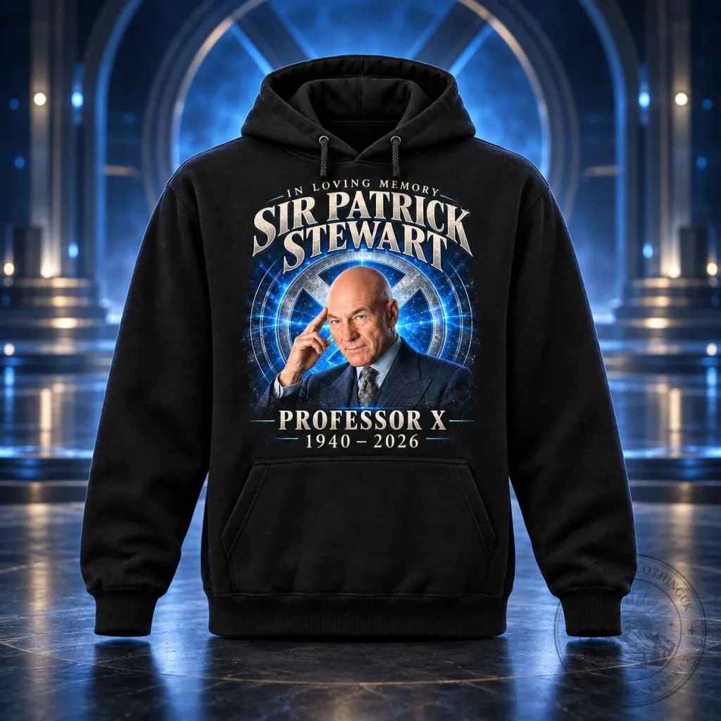 Sir Patrick Stewart Professor X In Loving Memory Black Hoodie Sir Patrick Stewart Professor X In Loving Memory Black Hoodie