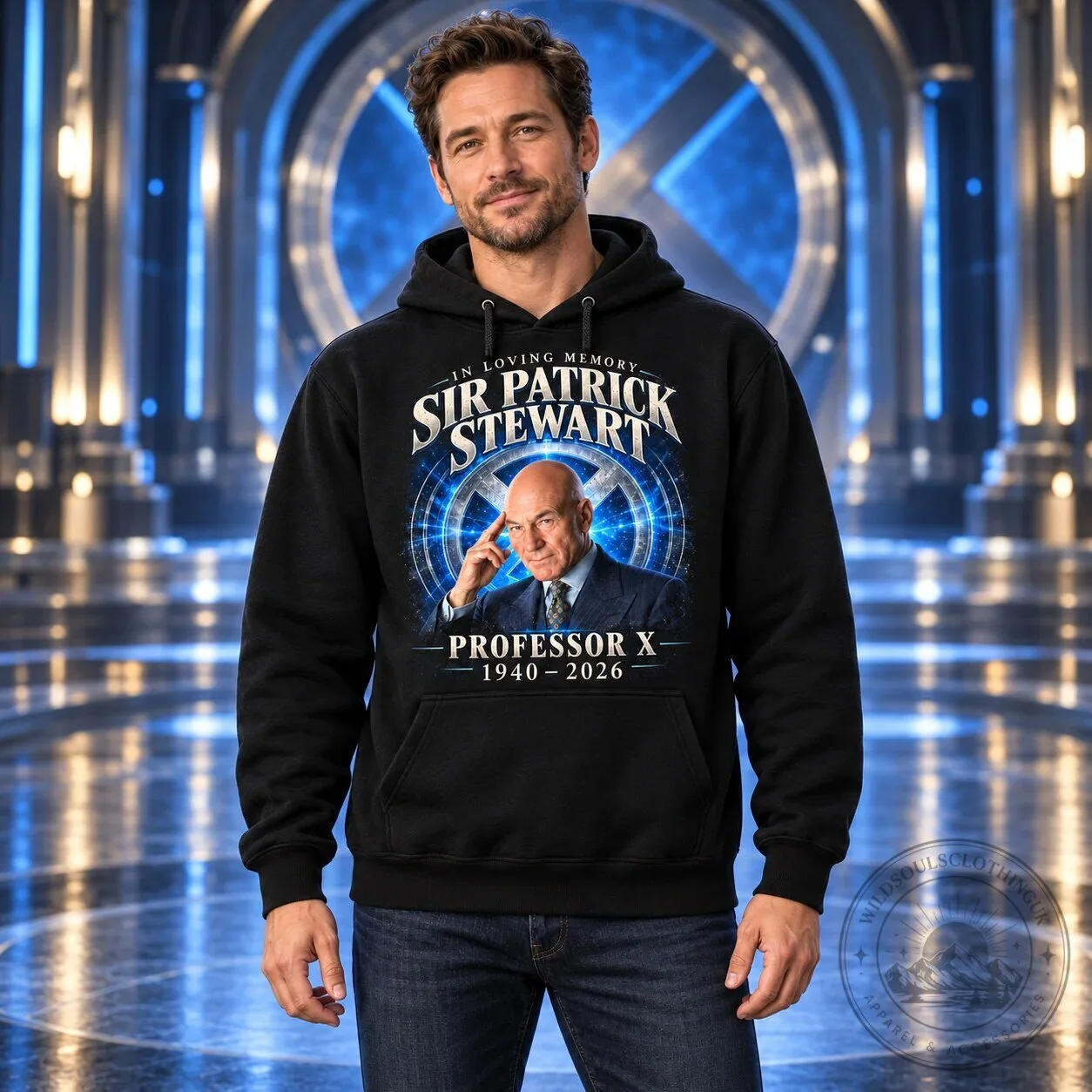 Sir Patrick Stewart Professor X In Loving Memory Black Hoodie 9 Sir Patrick Stewart Professor X In Loving Memory Black Hoodie