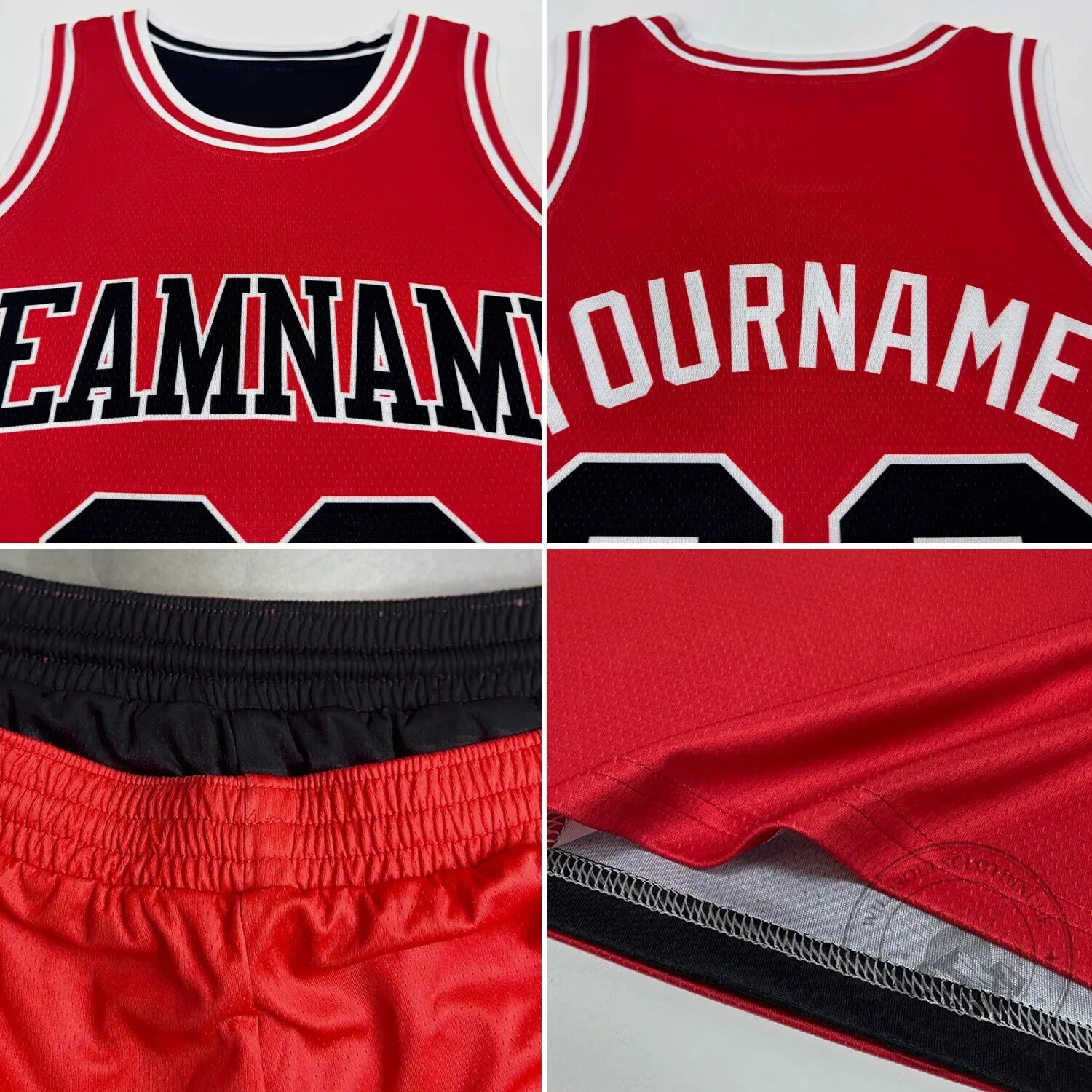 Custom Red White Fade Fashion Reversible Double Sided Sublimation Basketball Jersey 12 Custom Red White Fade Fashion Reversible Double Sided Sublimation Basketball Jersey